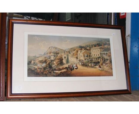 A Robin McInnes Limited Edition coloured print of Belgrave Road, Ventnor, Isle of Wight 