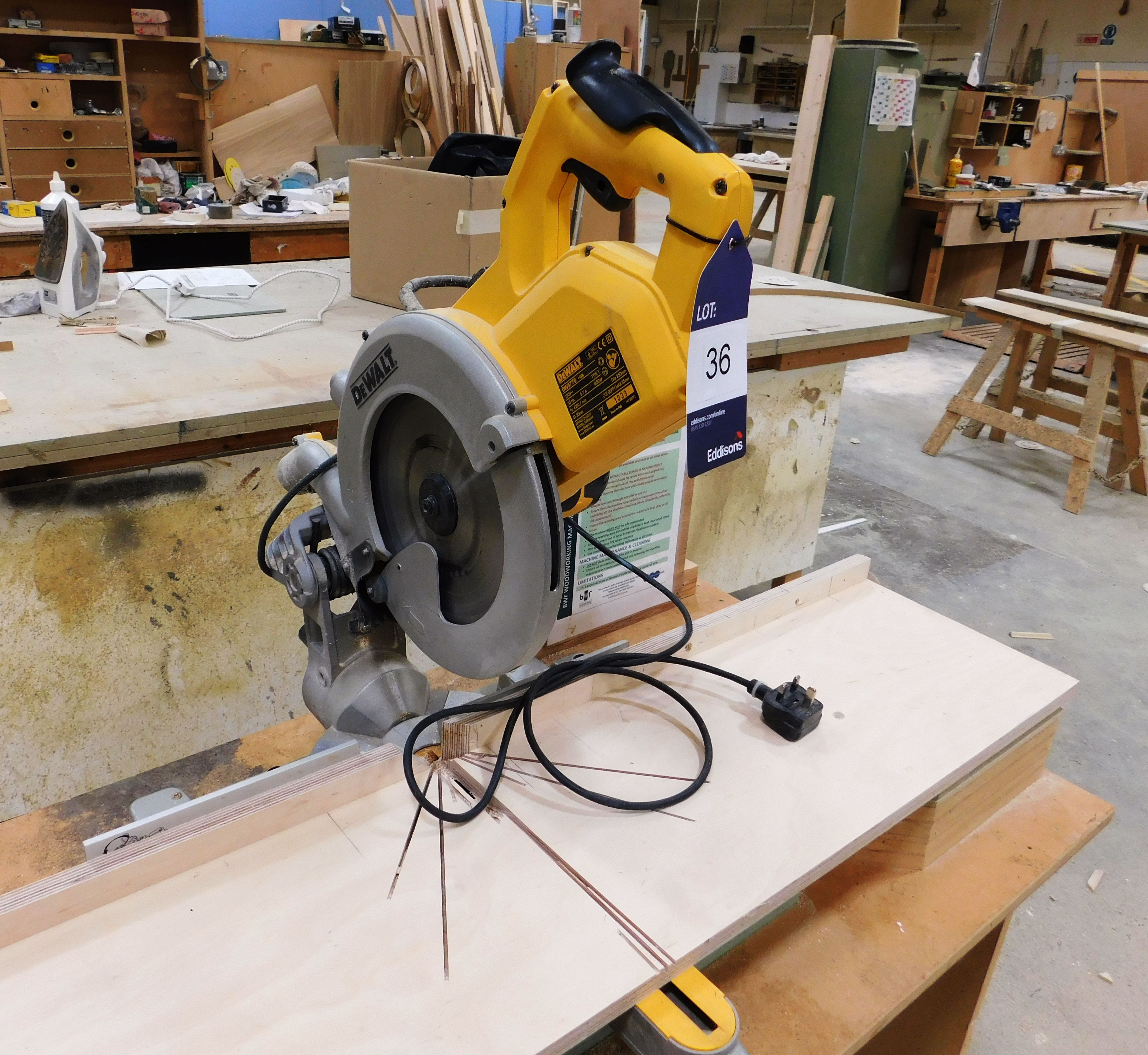DeWalt DWS778 chop saw, serial number 1039