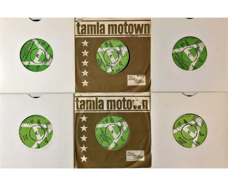TAMLA MOTOWN - UK 'GREEN &amp; WHITE' 7" DEMOS. Killer bundle of 6 x hard to source original UK Tamla Motown 7" demos. Titles