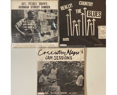 COUNTRY BLUES - LP RARITIES. A superb collectors pack of 3 country blues LP rarities. Artists/ titles include Various - Count