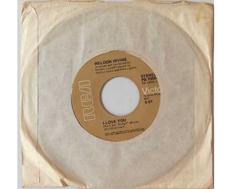 WELDON IRVINE - I LOVE YOU 7" (ORIGINAL US COPY - RCA VICTOR PB-10558). Killer 45 from Weldone Irvine with I Love You c/w Mar