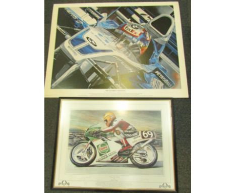 James King (British 20thC), King of the Island, lithographic print, limited edition 893/1000, signed by the artist and Joey D