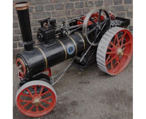 A 3" scale model live stream tractor, based on The William Foster & Co Ltd., Lincoln, original, of 20thC construction, with m