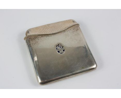 An early 20thC Austro-Hungarian Imperial cigarette case by Schuch and G Edlauer, comprising a white pierced crowned monogram 