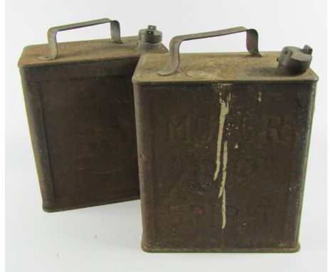 A pair of BP petrol cans.