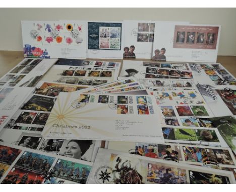 GB 2022 &amp; 2023 COLLECTION OF COMMEMORATIVE FIRST DAY COVERS x 45  Beautiful run of commemorative illustrated first day co