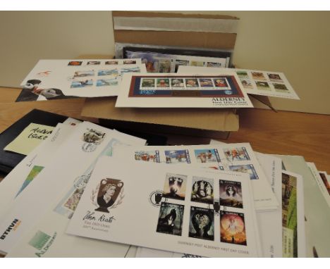 ALDERNEY 1980's-2010's COLLECTION OF  APX 100 ILLUSTRATED FIRST DAY COVERS  Wonderful range of Alderney first day covers, wit