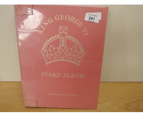 KING GEORGE VI STAMP ALBUM BY SG (2nd EDITION) WITH USED STAMP COLLECTION
Fine 2nd Edition KGVI album for all GVI and EVIII i