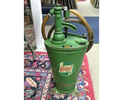 A vintage Castrol oil dispenser , no reserve