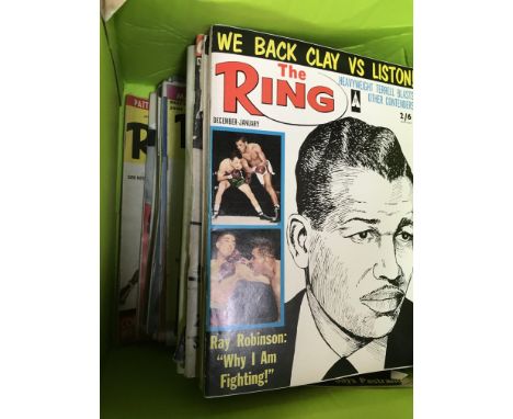 A Collection of vintage The Ring boxing magazines from the 60s. NO RESERVE