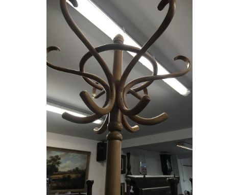 A pine coat stand . NO RESERVE