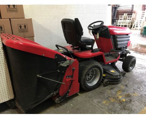 A Westwood 614cc ride on tractor mower, with grass collection box, manufactured 2012. 