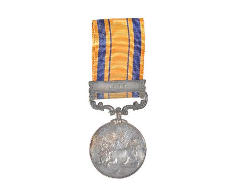 The South Africa Campaign Medal 1877-79, with bar 1879 to 135. PTE J.FOSTER. 57 th FOOT, an Army Temperance Medal, detailed W