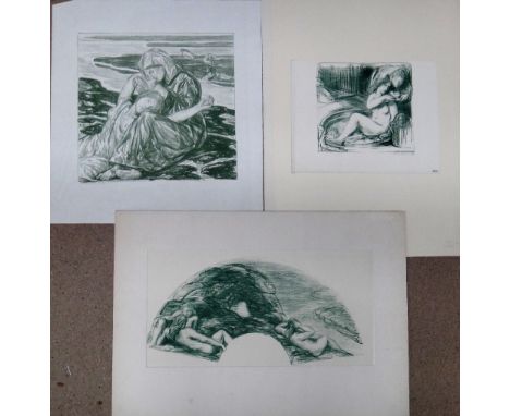 A group of assorted prints, including works after Amanda Rassemfosse, Charles Shannon, Lucien Levy-Dhurmez, Alexander Lunois 