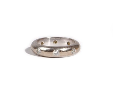 A Theo Fennell white gold and diamond set full eternity ring, mounted with circular cut diamonds, with Theo Fennell mark only