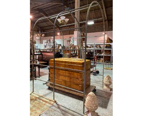 A 20th century aluminium arch gazebo, 260cm high. 