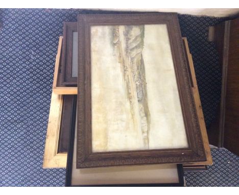 A quantity of various framed pictures, to include, oils on canvas, oils on board, mixed media paintings, a watercolour on pap