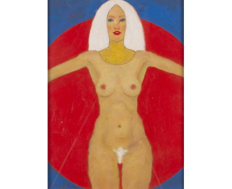 KANWALDEEP SINGH KANG aka 'NICKS' (1964 - 2007) Framed, signed 'Nicks S. Kang', dated '06 and titled verso, 'Stella IV/ (Targ