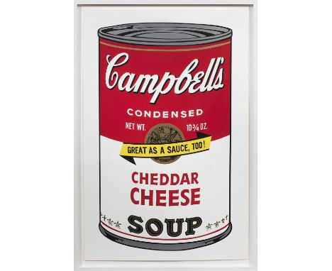 Andy Warhol (1928 Pittsburgh - 1987 New York)"Campbell’s Soup Cans II: Cheddar Cheese". OriginaltitelFarbserigraphie/festes, 