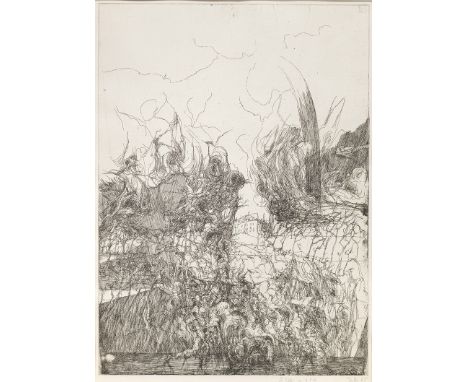 Horst Janssen (1929 Hamburg - 1995 ebenda)Sammlung von drei GrafikenLithographie/Velin. Aus der Serie Schriftstellerporträts 