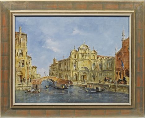 Peter Götz Pallmann (1908 Berlin - 1966 ebenda)Venedig-Ansicht mit Blick auf die Scuola Grande di San Marco neben San Zanipol