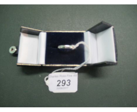 An 18ct white gold diamond eternity ring.