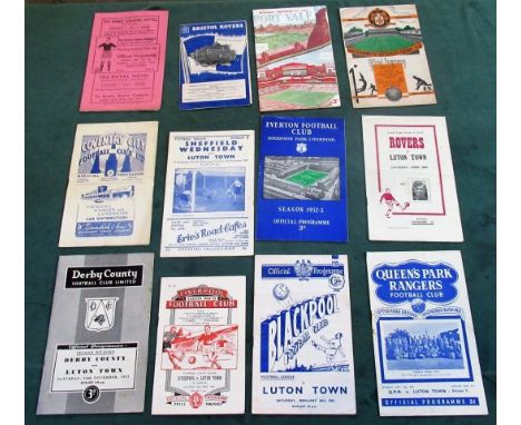 A good quantity of football programs, largely relating to Luton Town, home and away examples from the 1940's and 50's, to inc