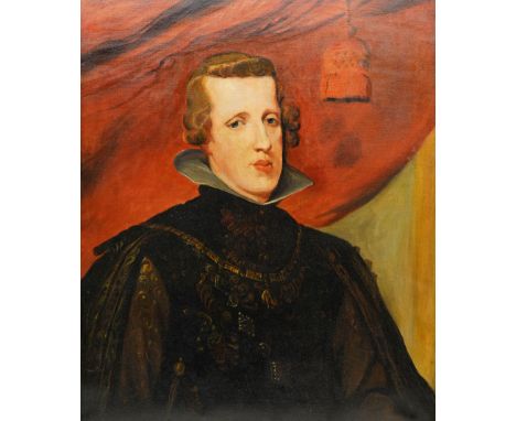After Peter Paul Rubens (Flemish 1577-1640): Portrait of Philip IV of Spain,  oil on canvas unsigned 75cm x 63cm
