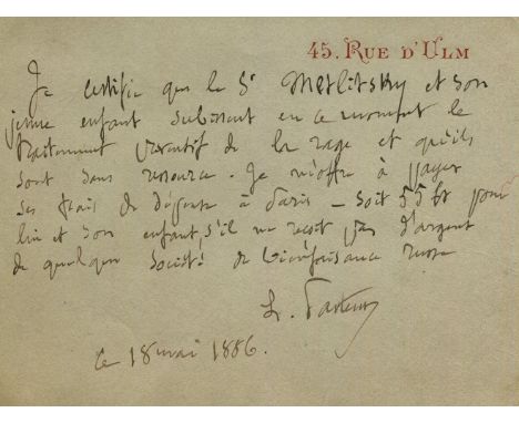 A year after successfully developing his vaccine for rabies, Pasteur treats a man and his young child at his personal expense