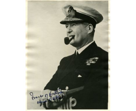 FRASER BRUCE: (1888-1981) 1st Baron Fraser of North Cape. British Admiral of the Fleet during World War II. Vintage signed 6 