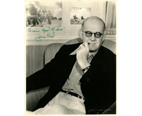 FORD JOHN: (1894-1973) American film director, Academy Award winner. An excellent vintage signed 8 x 10 photograph of the dir