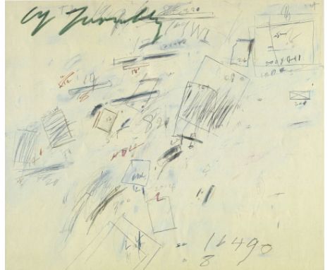 TWOMBLY CY: (1928-2011) American painter of large-scale and graffiti works. A fine signed 9 x 7.5 photograph by the American 