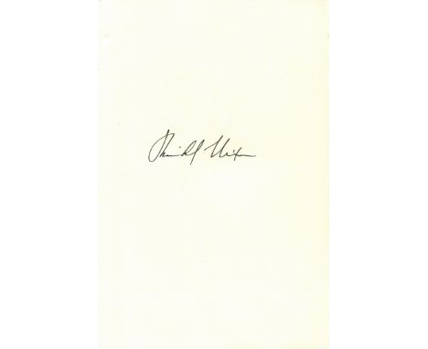 NIXON RICHARD: (1913-1994) American President 1969-74. Book signed, being a hardback edition of Real Peace - A Strategy for t