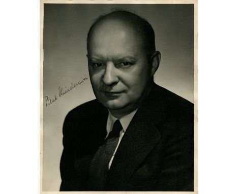 HINDEMITH PAUL: (1895-1963) German Composer. A very fine vintage signed 8 x 10 photograph by Hindemith, the image showing the