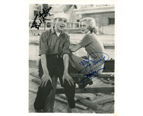 ASTAIRE &amp; ROGERS: ASTAIRE FRED (1899-1987) American actor &amp; dancer &amp; ROGERS GINGER (1911-1995) American actress &