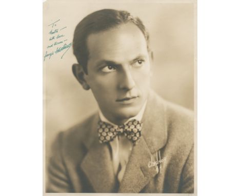 SCHILDKRAUT JOSEPH: (1896-1964) Austrian-American actor, Academy Award winner. Vintage signed and inscribed sepia 11 x 14 pho