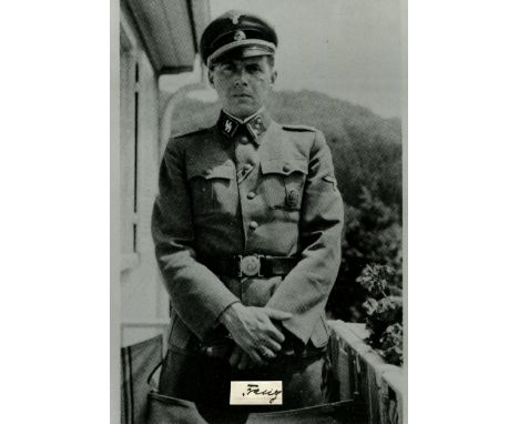 MENGELE JOSEF: (1911-1979) German SS officer and physician, known as 'The Angel of Death' for the horrifically cruel experime