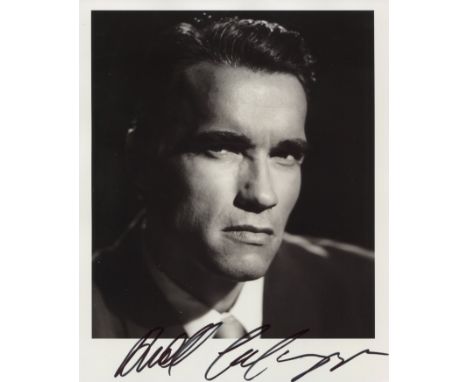SCHWARZENEGGER ARNOLD: (1947- ) Austrian-American Actor, former professional bodybuilder and Politician. Signed 8 x 10 photog