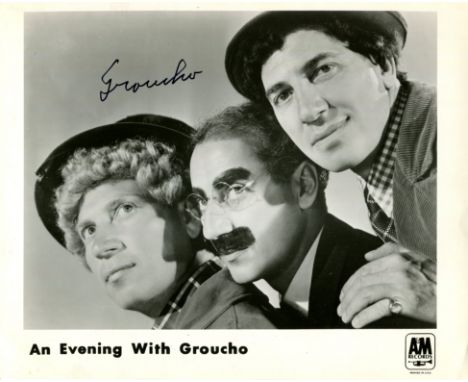 MARX BROTHERS THE: Groucho Marx (1890-1977) American film comedian. Signed 10 x 8 photograph of Marx in a head and shoulders 