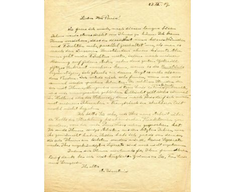Einstein writes to his fellow (future) Nobel Laureate, Jean Baptiste Perrin,  the physicist who had verified Einstein’s predi