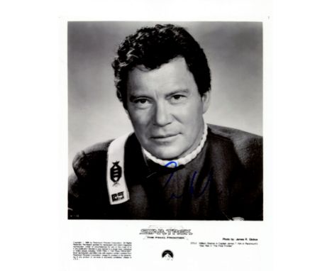 STAR TREK: A good selection of three signed 8 x 10 photographs by several leading actors of the famous TV series Star Trek. T