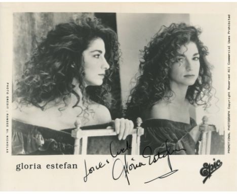 ESTEFAN GLORIA: (1957- ) Cuban-American Singer and Actress. Estefan was the first Latin artist to break down the barriers of 