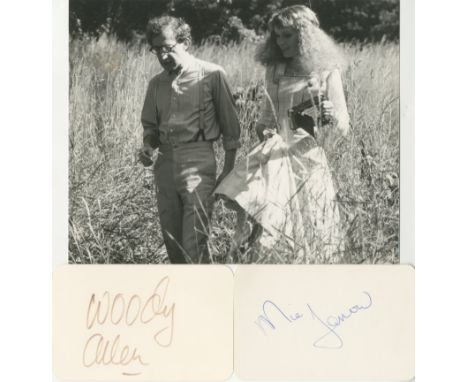 ALLEN & FARROW: ALLEN WOODY (1935-     ) American film director, Academy Award winner & FARROW MIA (1945-     ) American actr