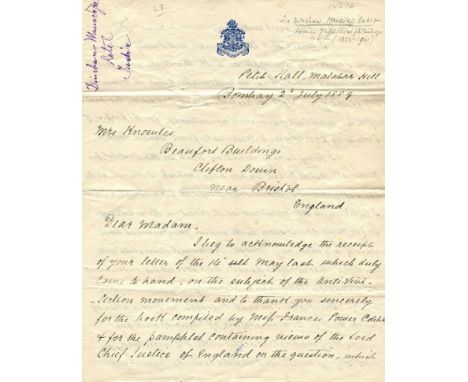 PETIT DINSHAW MANECKJI: (1823-1901) Indian Parsi philanthropist and entrepreneur, founder of the first textile mills in India