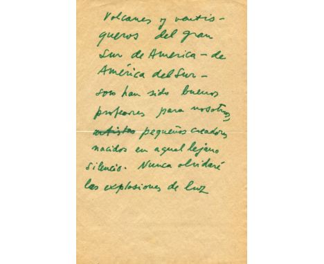 NERUDA PABLO: (1904-1973) Chilean Poet. His real name being Ricardo Reyes Basoalto, he derived his pen name from Jan Neruda a