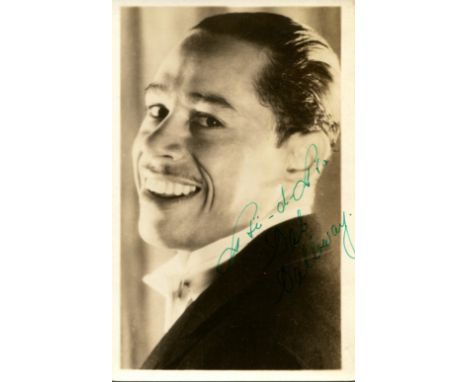 CALLOWAY CAB: (1907-1994) American jazz singer, dancer and bandleader associated with the Cotton Club in Harlem. Vintage sign