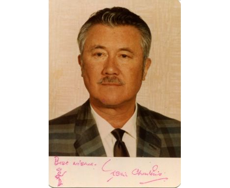 CHARTERIS LESLIE: (1907-1993) British-Chinese author of adventure fiction, creator of Simon Templar, alias The Saint. Signed 