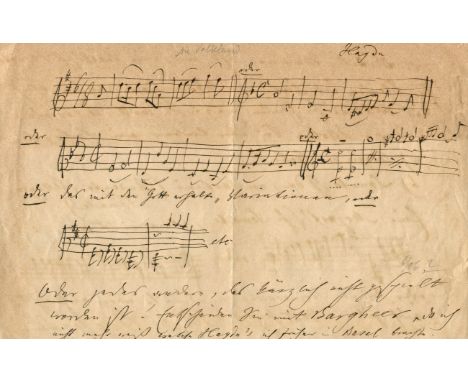 JOACHIM JOSEPH: (1831-1907) Hungarian violinist, conductor and composer. Conclusion of an A.L.S., J. Joachim, two pages, oblo