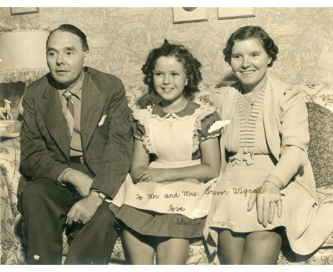 TEMPLE SHIRLEY: (1928-2014) American child actress, Academy Award winner. Vintage signed and inscribed 14 x 11 photograph, th