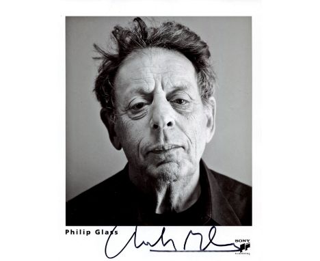 GLASS PHILIP: (1937- ) American Composer. Widely regarded as one of the most influential composers of the second half of the 